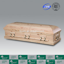 LUXES Style américain pays pin naturel bois crémation cercueil